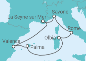 Itinéraire -  Belle Méditerranée  - Costa Croisières