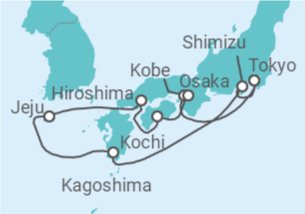 Itinéraire -  Japon et Corée Du Sud - Celebrity Cruises