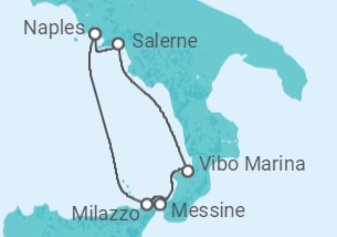 Itinéraire -  Dolce vita en croisière le long des côtes italiennes - Vols inclus - CroisiMer