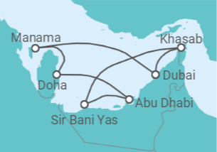 Itinéraire -  Emirats Arabes Unis - Celestyal Cruises