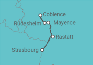 Itinéraire -  Histoire, traditions et ambiance rhénane (formule port/port) - CroisiEurope