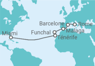 Itinéraire -  Espagne, Portugal - Virgin Voyages
