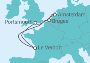 Itinéraire -  Hollande, Belgique - Virgin Voyages
