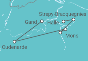 Itinéraire -  La Belgique en croisière (port/port) - CroisiEurope