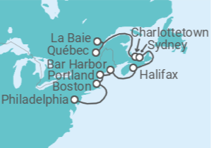 Itinéraire -  Canada, États-Unis - Norwegian Cruise Line