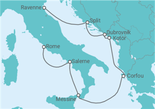 Itinéraire -  Croatie, Monténégro, Grèce, Italie - Norwegian Cruise Line