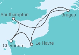 Itinéraire -  Belgique, France - Cunard