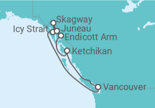 Itinéraire -  Alaska - Celebrity Cruises