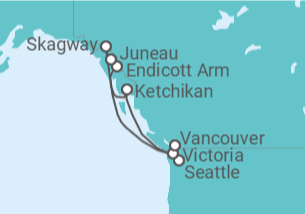 Itinéraire -  Alaska - Celebrity Cruises
