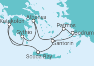 Itinéraire -  Grèce, Turquie - Silversea