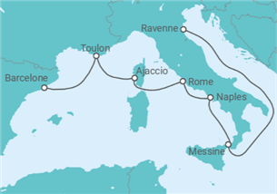 Itinéraire -  France, Italie - Royal Caribbean