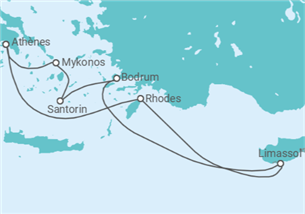 Itinéraire -  Grèce, Chypre, Turquie - Royal Caribbean