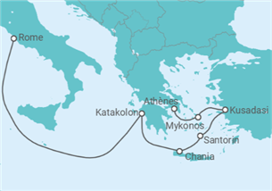 Itinéraire -  Grèce, Turquie - Royal Caribbean