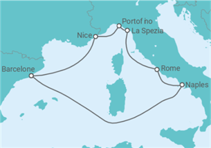 Itinéraire -  France, Italie - Celebrity Cruises