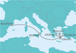 Itinéraire -  Grèce, Turquie, Italie - Celebrity Cruises