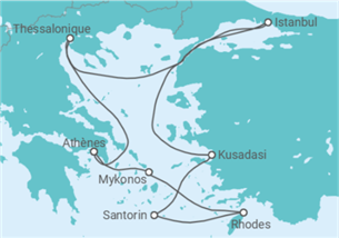 Itinéraire -  Grèce, Turquie - Celebrity Cruises