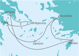 Itinéraire -  Grèce, Turquie - Celebrity Cruises