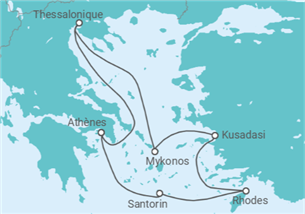 Itinéraire -  Grèce, Turquie - Celebrity Cruises