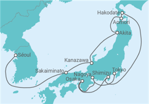 Itinéraire -  Japon - Norwegian Cruise Line