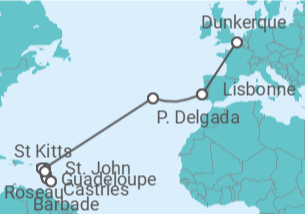 Itinéraire -  Odyssée Tropicale - CFC Compagnie Française de Croisières