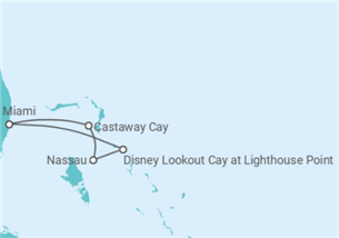 Itinéraire -  Bahamas - Disney Cruise Line