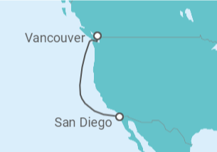 Itinéraire -  États-Unis - Holland America Line