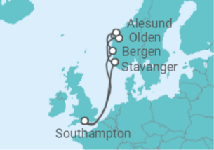 Itinéraire -  Norvège - Cunard