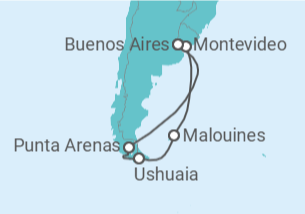 Itinéraire -  Argentine, Chili, Uruguay - Princess Cruises