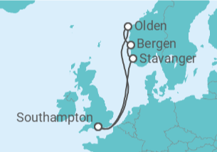 Itinéraire -  Norvège - Cunard