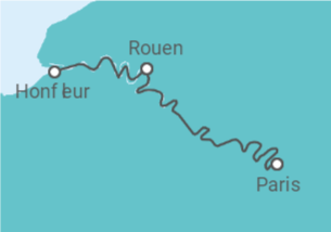 Itinéraire -  Réveillon Parisien: Féerie sur la Seine (formule port/port) - CroisiEurope