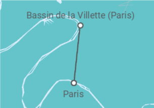Itinéraire -  Réveillon prestigieux - Paris en habits de fête (formule port/port) - CroisiEurope