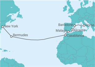Itinéraire -  Espagne, Maroc - Regent Seven Seas