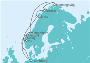 Itinéraire -  Norvège TI - Costa Croisières