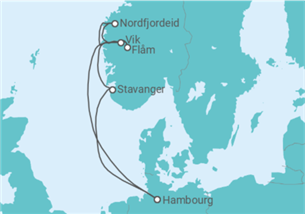 Itinéraire -  Norvège TI - Costa Croisières