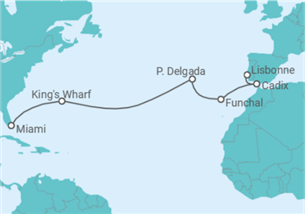 Itinéraire -  Bermudes, Portugal, Espagne - Regent Seven Seas