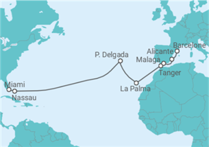 Itinéraire -  Bahamas, Portugal, Espagne, Maroc - Regent Seven Seas