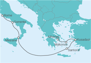 Itinéraire -  Grèce, Turquie, Italie - Regent Seven Seas