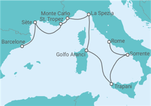 Itinéraire -  France, Monaco, Italie - Regent Seven Seas