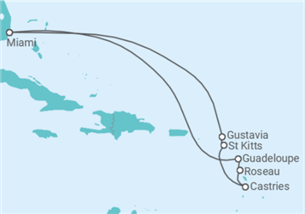 Itinéraire -  Guadeloupe, Sainte Lucie - Regent Seven Seas