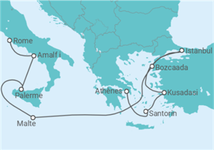 Itinéraire -  Exploration gréco-romaine - Regent Seven Seas