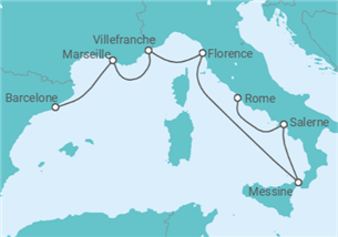 Itinéraire -  France, Italie - Norwegian Cruise Line