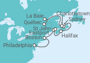 Itinéraire -  États-Unis, Canada - Norwegian Cruise Line