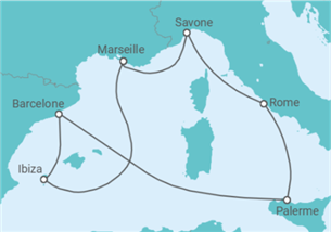 Itinéraire -  Secret de la Méditerranée
- Costa Croisières