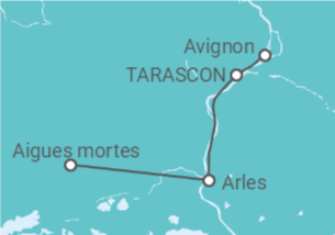 Itinéraire -  Croisière de Noël sur les canaux de Provence Escales historiques et saveurs dantan (formule port-por - CroisiEurope