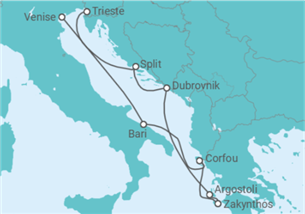 Itinéraire -  De Venise à Trieste (Italie) - Costa Croisières