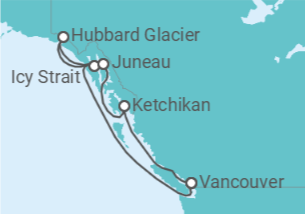 Itinéraire -  Alaska - Celebrity Cruises