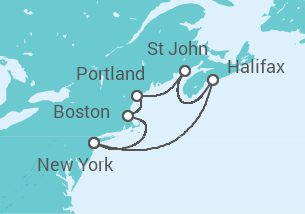 Itinéraire -  États-Unis, Canada - Princess Cruises
