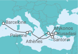 Itinéraire -  Italie, Grèce, Turquie - Royal Caribbean