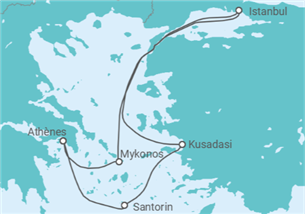 Itinéraire -  Grèce, Turquie - Royal Caribbean