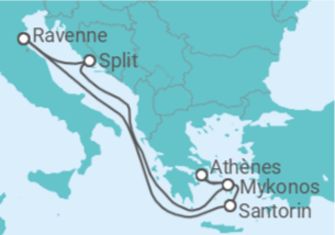 Itinéraire -  Grèce, Croatie - Royal Caribbean